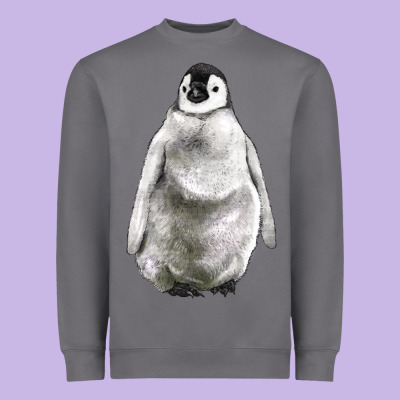 Baby Penguin Heavyweight Sweatshirt Designed By Lillyallendesigns