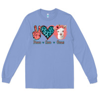 Colony Blue Peace Love Goats Long Sleeve Tee - Jasminsmagicworld