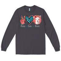 Smoke Peace Love Goats Long Sleeve Tee - Jasminsmagicworld