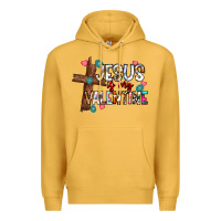 Mustard jesus is my valentine Premium Hoodie - CowhideDigitalArt