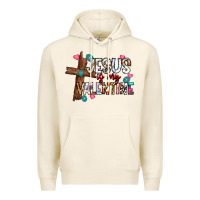 Tofu jesus is my valentine Premium Hoodie - CowhideDigitalArt