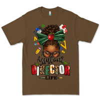 Cacao assistant director life afro messy bun Premium Tee - texasbilliewilder