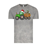 Cloud Rock christmas tractor Vintage Tee - CowGirlArtShop