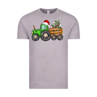Vintage Zinc christmas tractor Vintage Tee - CowGirlArtShop