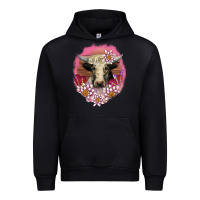 Black v.d lotus and cow Urban Hoodie - AdoDesignShop