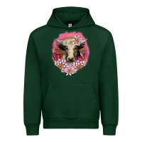 Forest Green v.d lotus and cow Urban Hoodie - AdoDesignShop