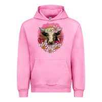Fuchsia Pink v.d lotus and cow Urban Hoodie - AdoDesignShop