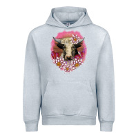 Heather Grey v.d lotus and cow Urban Hoodie - AdoDesignShop