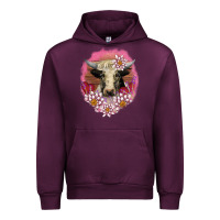 Mauve Wine v.d lotus and cow Urban Hoodie - AdoDesignShop