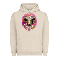 Pigment French Oak v.d lotus and cow Urban Hoodie - AdoDesignShop