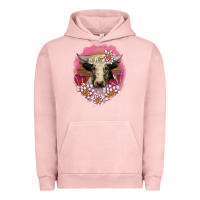 Pigment Salmon v.d lotus and cow Urban Hoodie - AdoDesignShop