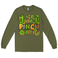 Army Green un pinch able  st. patrick's day Long Sleeve Tee - OliviaCreatesArt