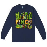 Navy un pinch able  st. patrick's day Long Sleeve Tee - OliviaCreatesArt