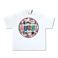White nurse coaster Urban Heavy Tee - CowGirlArtShop