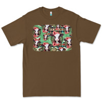 Cacao baby cow floral aztec background Premium Tee - Jasminsmagicworld