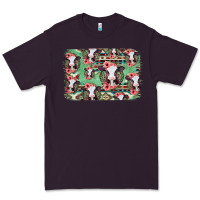 Plum baby cow floral aztec background Premium Tee - Jasminsmagicworld