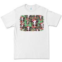 White baby cow floral aztec background Premium Tee - Jasminsmagicworld