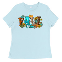 Baby Blue Fall Vibes Ladies Tee - texasbilliewilder