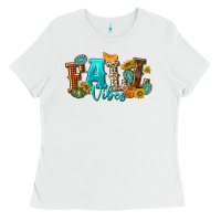 White Fall Vibes Ladies Tee - texasbilliewilder