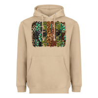 Mushroom western camouflage brushstroke Heavyweight Hoodie - BarkalooDesign
