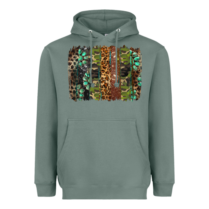 Western Camouflage Brushstroke Heavyweight Hoodie by BarkalooDesign | Teevron