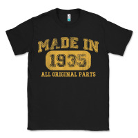 Black Made in 1935 87th Birthday Gifts 87 Year old Birthday T-Shirt Classic Tee - longCreatives
