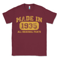 Burgundy Made in 1935 87th Birthday Gifts 87 Year old Birthday T-Shirt Classic Tee - longCreatives