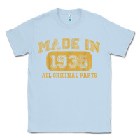 Dusty Blue Made in 1935 87th Birthday Gifts 87 Year old Birthday T-Shirt Classic Tee - longCreatives
