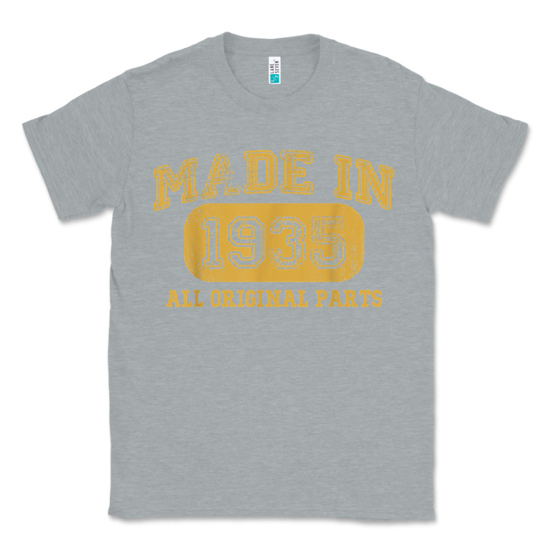 Made In 1935 87th Birthday Gifts 87 Year Old Birthday T-shirt Classic Tee by longCreatives | Teevron
