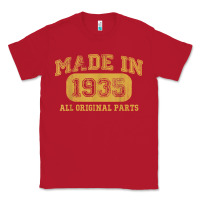 Red Made in 1935 87th Birthday Gifts 87 Year old Birthday T-Shirt Classic Tee - longCreatives