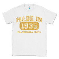 White Made in 1935 87th Birthday Gifts 87 Year old Birthday T-Shirt Classic Tee - longCreatives