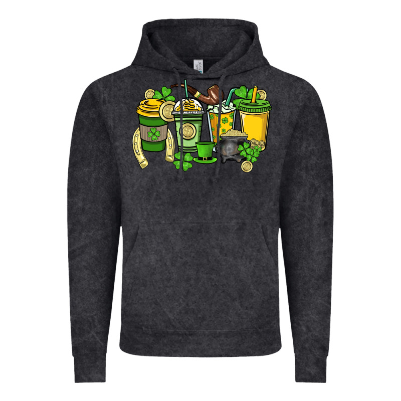 St. Patrick's Day Coffee Cups Vintage Hoodie by HowdyJamesFarm | Teevron