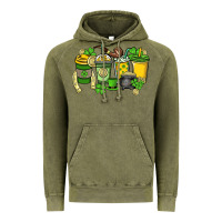 Vintage Olive St. Patrick's Day coffee cups Vintage Hoodie - HowdyJamesFarm