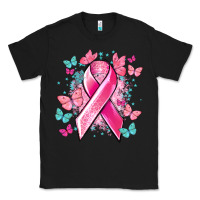 Black Breast Cancer ribbon Cancer Awareness Classic Tee - HowdyJamesFarm