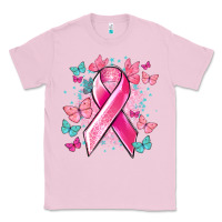 Bubblegum Pink Breast Cancer ribbon Cancer Awareness Classic Tee - HowdyJamesFarm