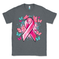 Charcoal Heather Breast Cancer ribbon Cancer Awareness Classic Tee - HowdyJamesFarm