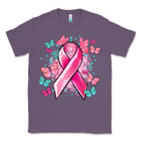 Lavender Breast Cancer ribbon Cancer Awareness Classic Tee - HowdyJamesFarm