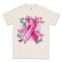 Natural Breast Cancer ribbon Cancer Awareness Classic Tee - HowdyJamesFarm