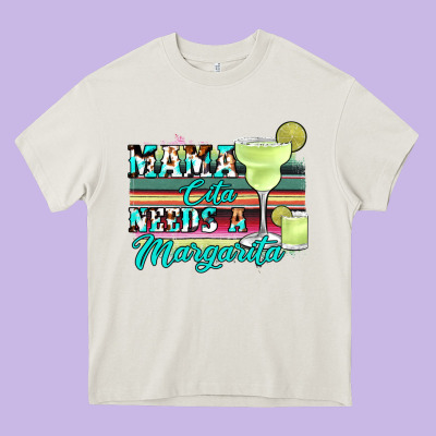 Mama Cita Needs A Margarita Heavy Core Tee Designed By Jahusdesignshop