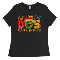Black I'm dos let's Fiesta Ladies Tee - NancyCooperArtShop