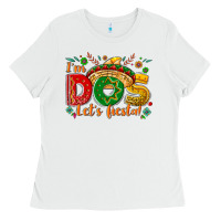 White I'm dos let's Fiesta Ladies Tee - NancyCooperArtShop