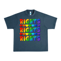 Midnight Navy Rights rights rights pride Urban Heavy Tee - CowGirlArtShop