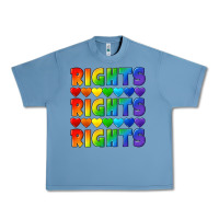 Pebble Blue Rights rights rights pride Urban Heavy Tee - CowGirlArtShop