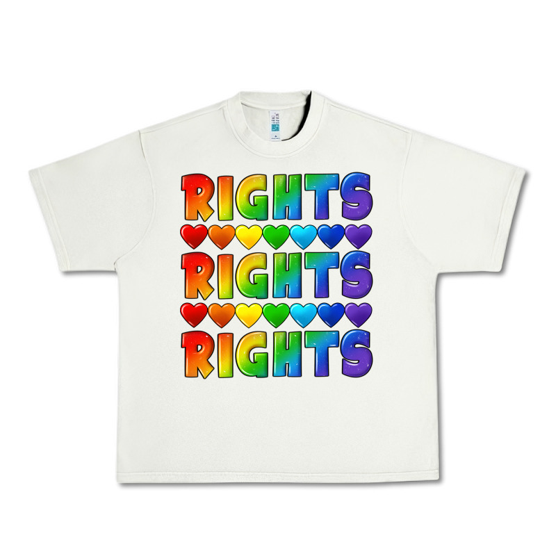 Rights Rights Rights Pride Urban Heavy Tee by CowGirlArtShop | Teevron