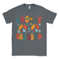 Charcoal Heather groovy grandma retro 70s peace sign design grandmother Classic Tee - longCreatives