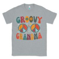 Heather Grey groovy grandma retro 70s peace sign design grandmother Classic Tee - longCreatives