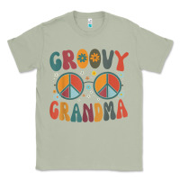 Matcha groovy grandma retro 70s peace sign design grandmother Classic Tee - longCreatives