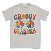 Moon Dust groovy grandma retro 70s peace sign design grandmother Classic Tee - longCreatives