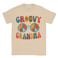 Mushroom groovy grandma retro 70s peace sign design grandmother Classic Tee - longCreatives