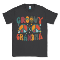 Smoke groovy grandma retro 70s peace sign design grandmother Classic Tee - longCreatives